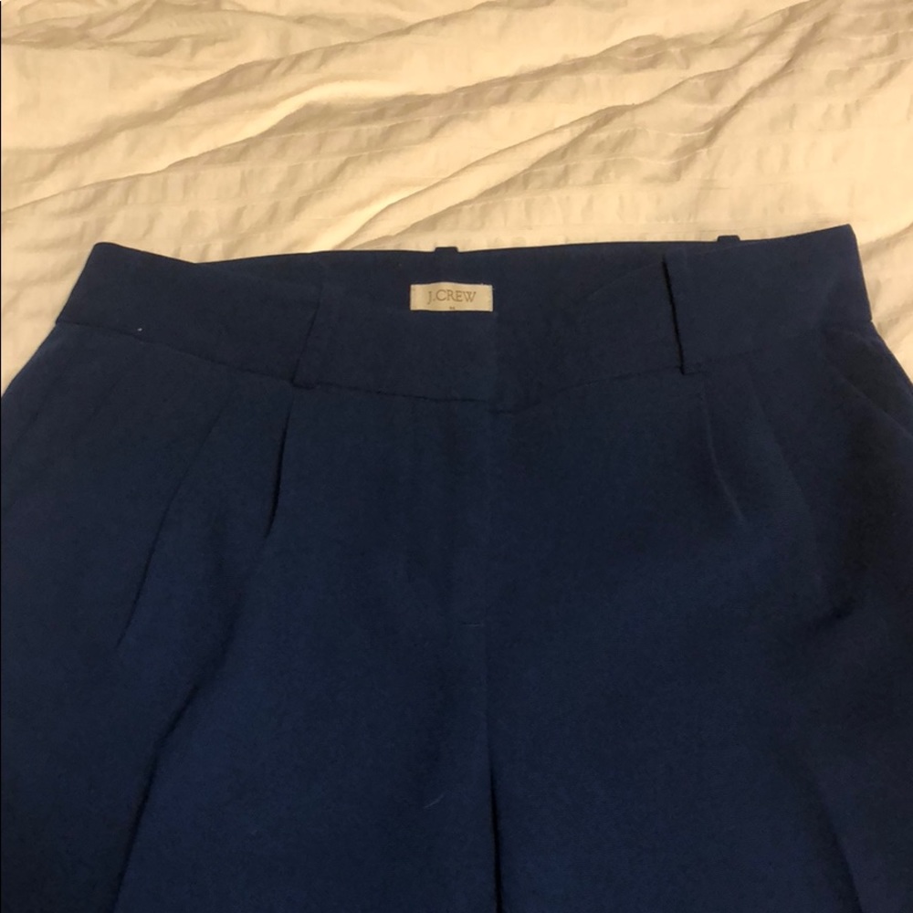 J Crew pleated polyester crop pant size 2